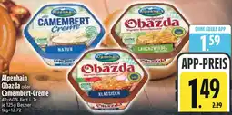 Edeka Alpenhain Obazda oder Camembert-Creme Angebot