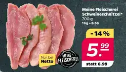 NETTO Meine Fleischerei Schweineschnitzel Angebot