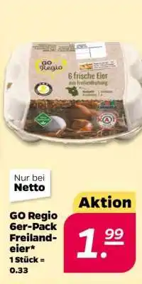 NETTO GO Regio 6er-Pack Freilandeier Angebot