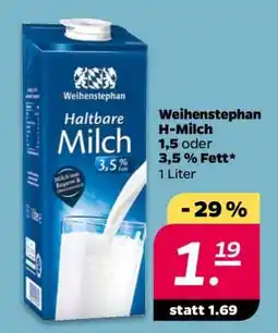 NETTO Weihenstephan H-Milch Angebot