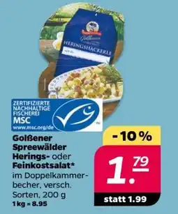 NETTO Golßener Spreewälder Herings- oder Feinkostsalat Angebot