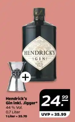 NETTO Hendrick’s Gin inkl. Jigger Angebot