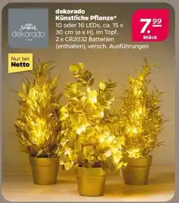 NETTO dekorado Künstliche Pflanze Angebot