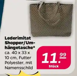 NETTO Lederimitat Shopper/Umhängetasche Angebot