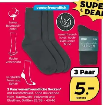 NETTO 3 Paar venenfreundliche Socken Angebot