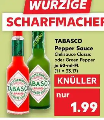 Kaufland TABASCO Pepper Sauce Angebot