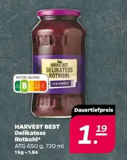 NETTO HARVEST BEST Delikatess Rotkohl Angebot