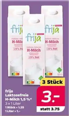 NETTO frija Laktosefreie H-Milch 1,5 % Angebot