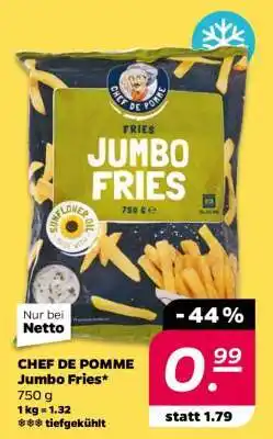 NETTO CHEF DE POMME Jumbo Fries Angebot