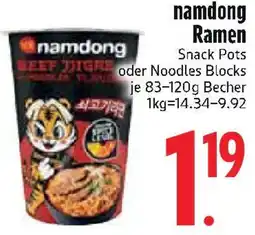 Edeka namdong Ramen Angebot