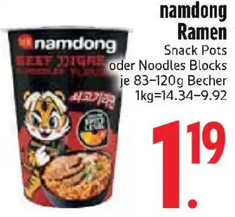 Edeka namdong Ramen Angebot