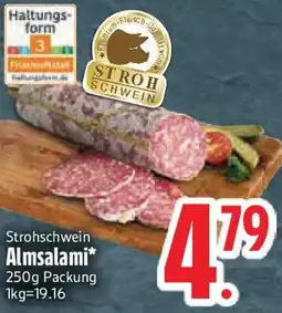 Edeka Strohschwein Almsalami Angebot