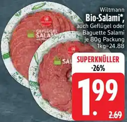 Edeka Wiltmann Bio-Salami Angebot