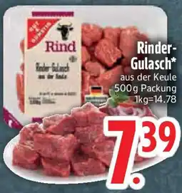 Edeka Gut & Günstig Rinder Gulasch Angebot