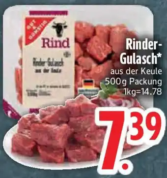 Edeka Gut & Günstig Rinder Gulasch Angebot