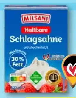 Aldi Nord Milsani Haltbare Schlagsahne Angebot