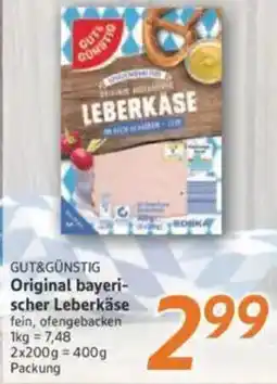 inkoop GUT&GÜNSTIG Original bayerischer Leberkäse Angebot
