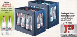 Profi Getränke Ensinger Sport Mineralwasser Angebot