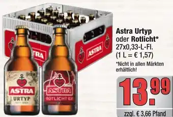 Profi Getränke Astra Urtyp oder Rotlicht Angebot