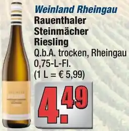Profi Getränke Weinland Rheingau Rauenthaler Steinmächer Riesling Angebot