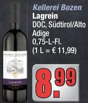 Profi Getränke Kellerei Bozen Lagrein Angebot