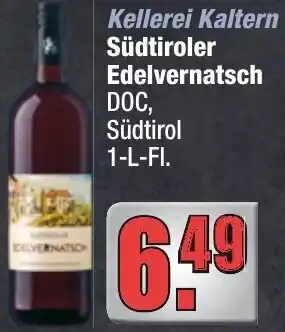 Profi Getränke Kellerei Kaltern Südtiroler Edelvernatsch Angebot