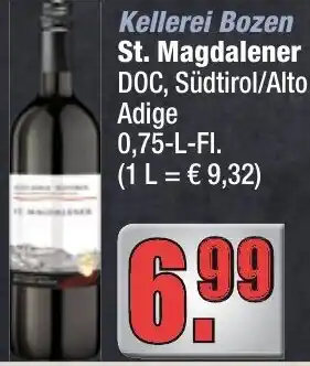Profi Getränke Kellerei Bozen St. Magdalener Angebot