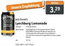 Fristo Getränkemarkt Jack Daniel's Lynchburg Lemonade Angebot