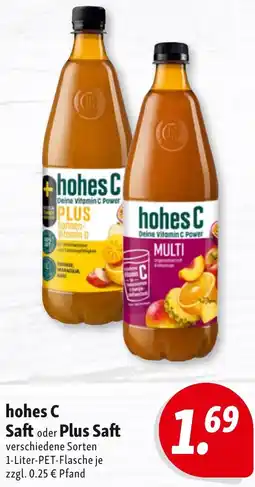 Nah & Frisch hohes C Saft oder Plus Saft Angebot