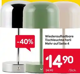 Rusta Wiederaufladbare tischleuchte forli Angebot