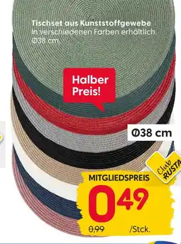 Rusta Tischset aus kunststoffgewebe Angebot