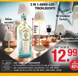 Hofmeister 3 in 1-akku-led-tischleuchte Angebot