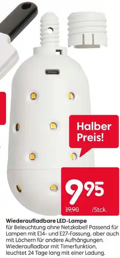 Rusta Wiederaufladbare led-lampe Angebot