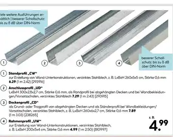 Hellweg Standprofil cw Angebot