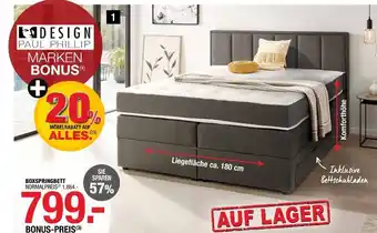 Hofmeister Paul phillip boxspringbett Angebot