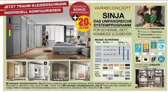 Hofmeister Schwebetürenschrank „sinja 02“ Angebot