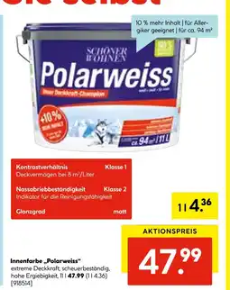 Hellweg Schöner wohnen polarweiss Angebot