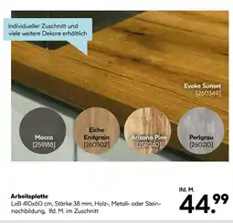 Hellweg Arbeitsplatte mocca Angebot