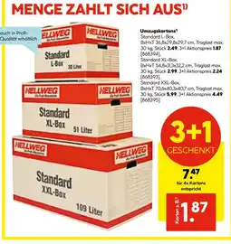 Hellweg Umzugskartons Angebot