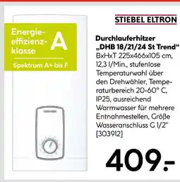 Hellweg Stiebel eltron durchlauferhitzer dhb 18/21/24 st trend Angebot