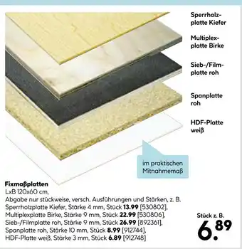 Hellweg Sperrholzplatte kiefer Angebot