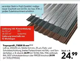 Hellweg Trapezprofil t18dr 18 mm Angebot