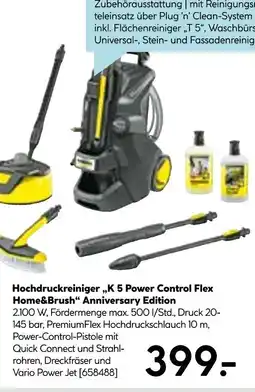 Hellweg Kärcher hochdruckreiniger k 5 power control flex home&brush anniversary edition Angebot