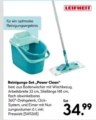 Hellweg Leifheit reinigungs-set „power clean“ Angebot