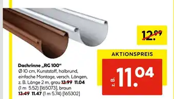 Hellweg Dachrinne rg 100 grau Angebot