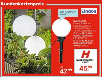 Hellweg Näve kugelleuchte ø 30 cm Angebot
