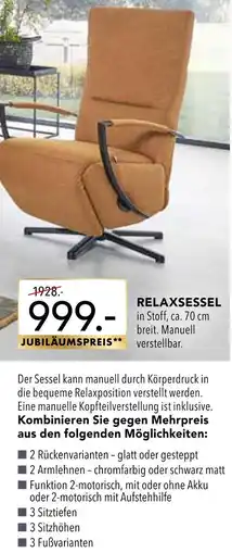 Multipolster Relaxsessel Angebot