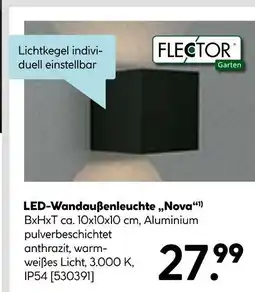 Hellweg Flector led-wandaußenleuchte nova Angebot