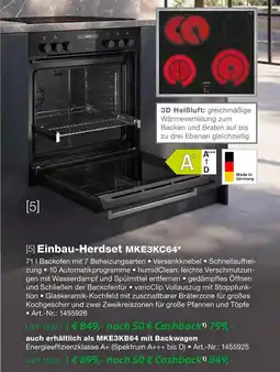 EP Einbau-herdset mke3kc64 Angebot
