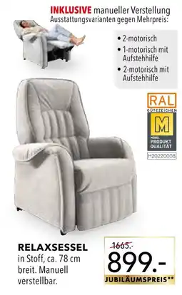 Multipolster Relaxsessel Angebot